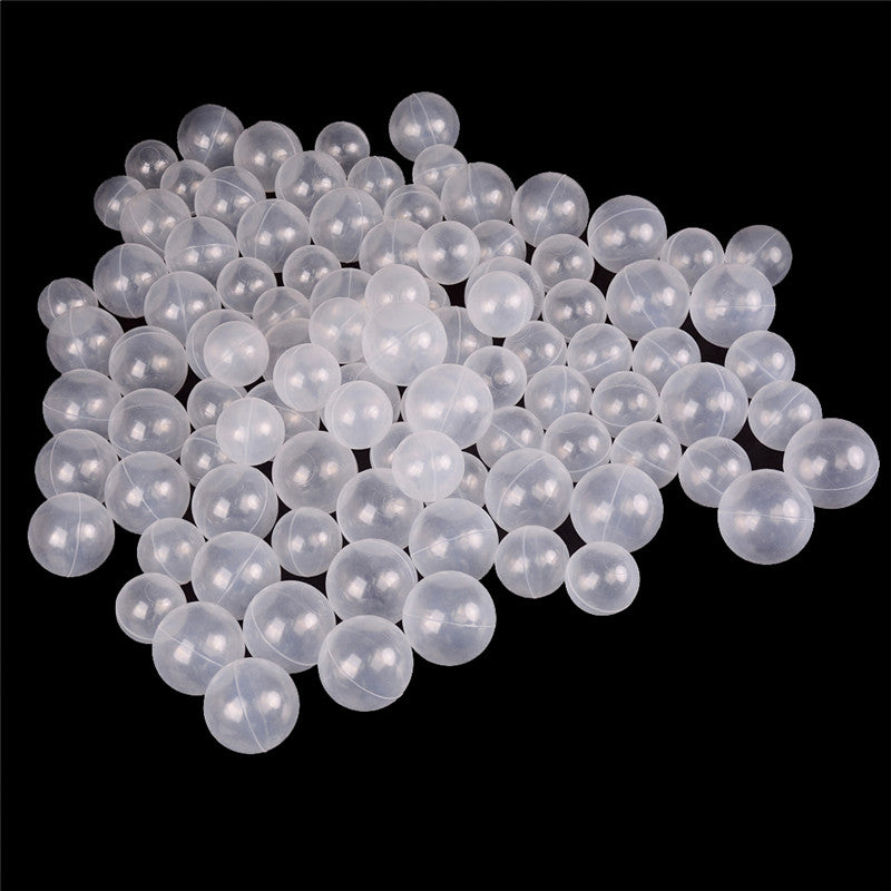 JETTINGBUY 50pcs/lot Baby Safety Transparent White Plastic Pool Ocean Balls Funny Toys