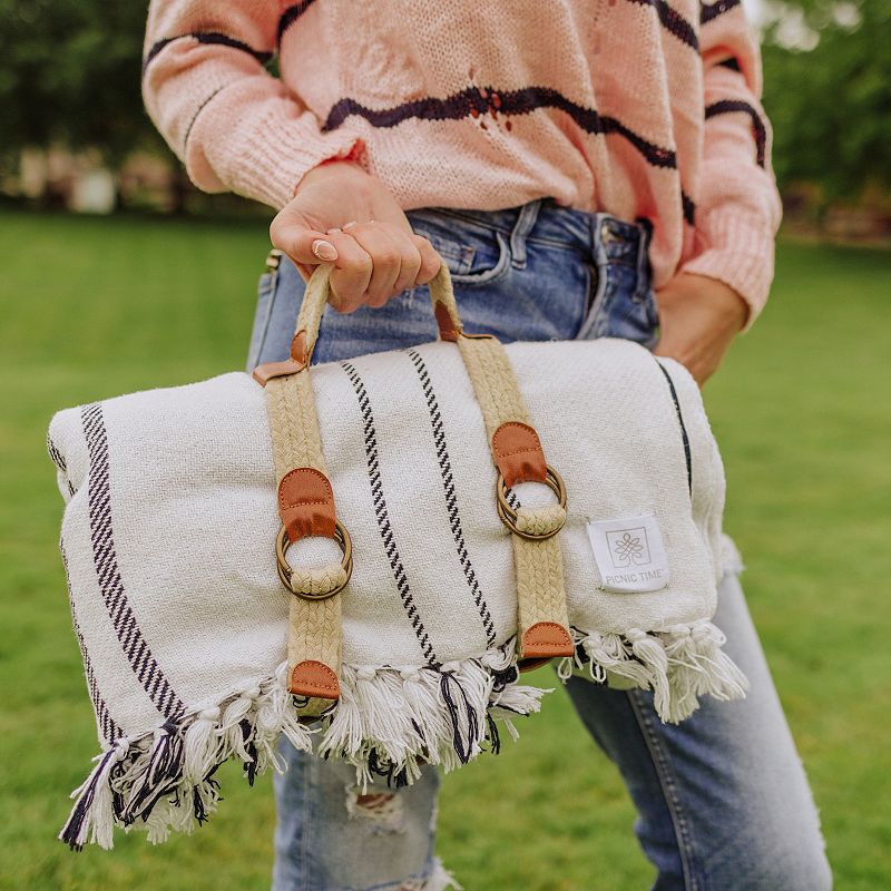 Picnic Time Montecito Picnic Blanket and Carrying Handle 2-piece Set