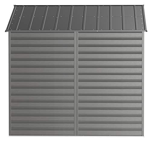 Arrow Select Steel Storage Shed, 8x8, Charcoal