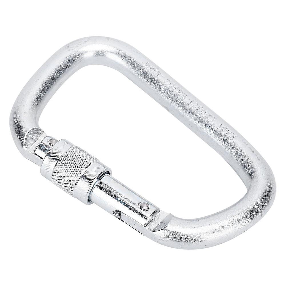 45kn Dand#8209;shape Climbing Carabiner Carbon Steel Security Buckle For Rappelling Rescues Outdoor Gadgets