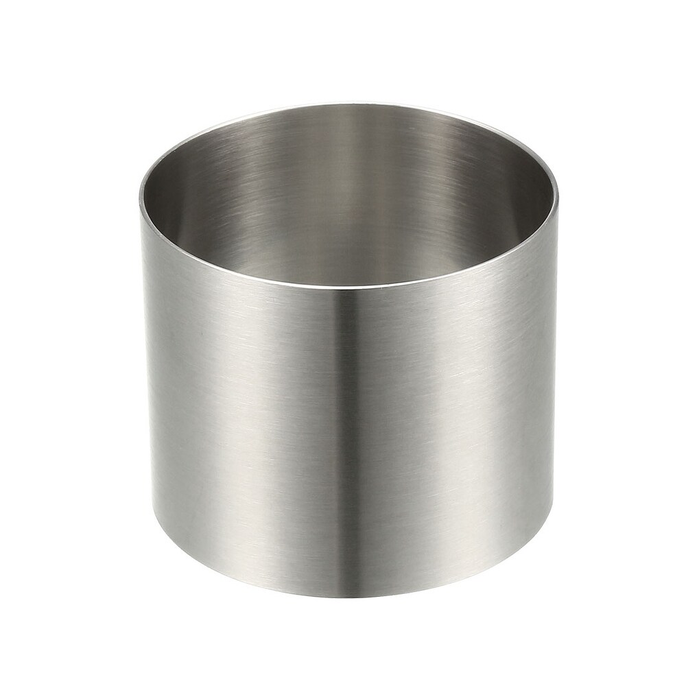 Cake Mold Ring 60mm Diameter Stainless Steel Cake Mould Baking Ring   Silver Tone