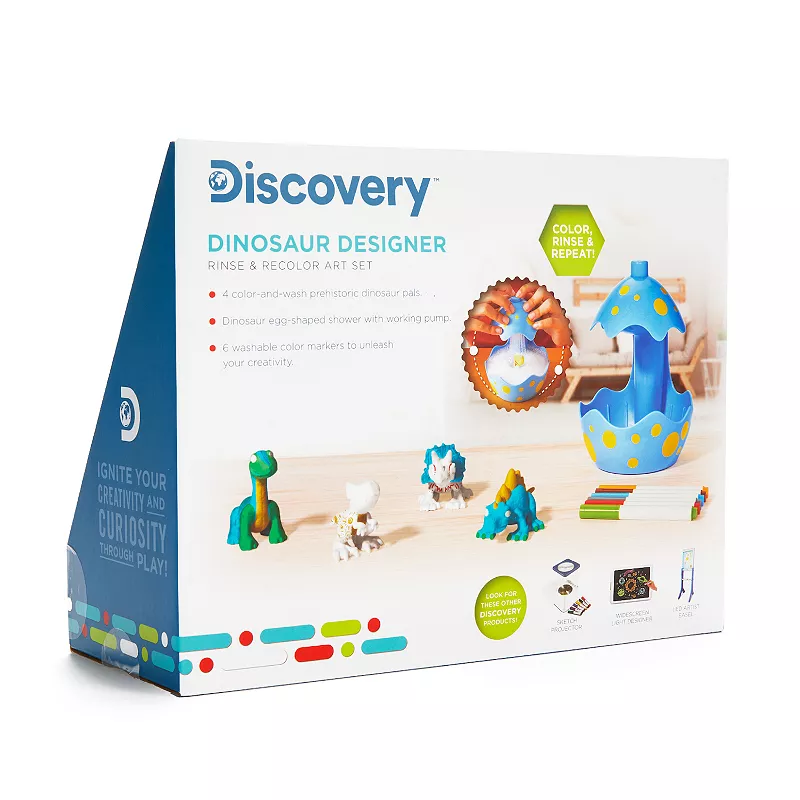 Discovery Dinosaur Designer Rinse and Recolor Art Set