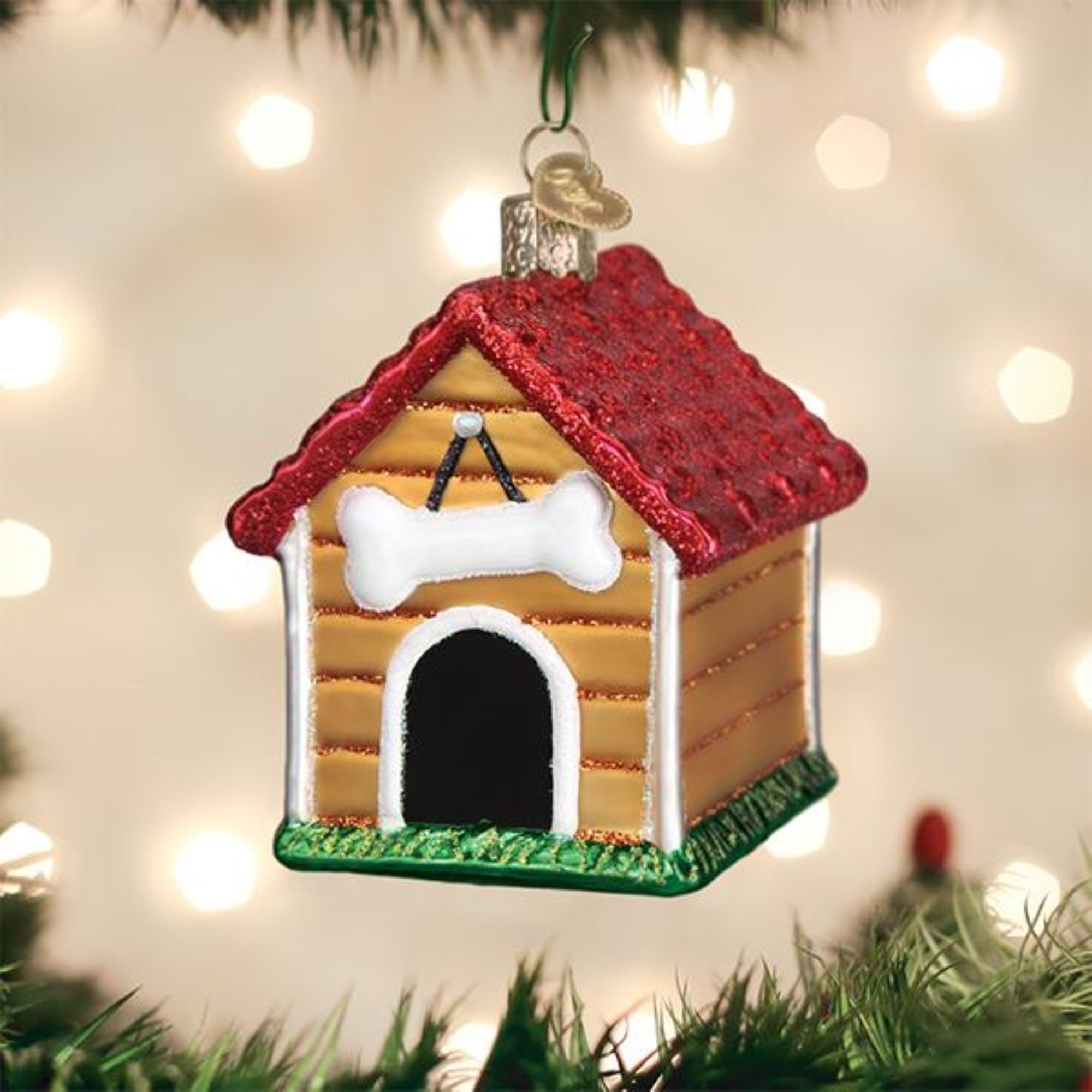 Old World Christmas Dog House Ornament for Christmas Tree