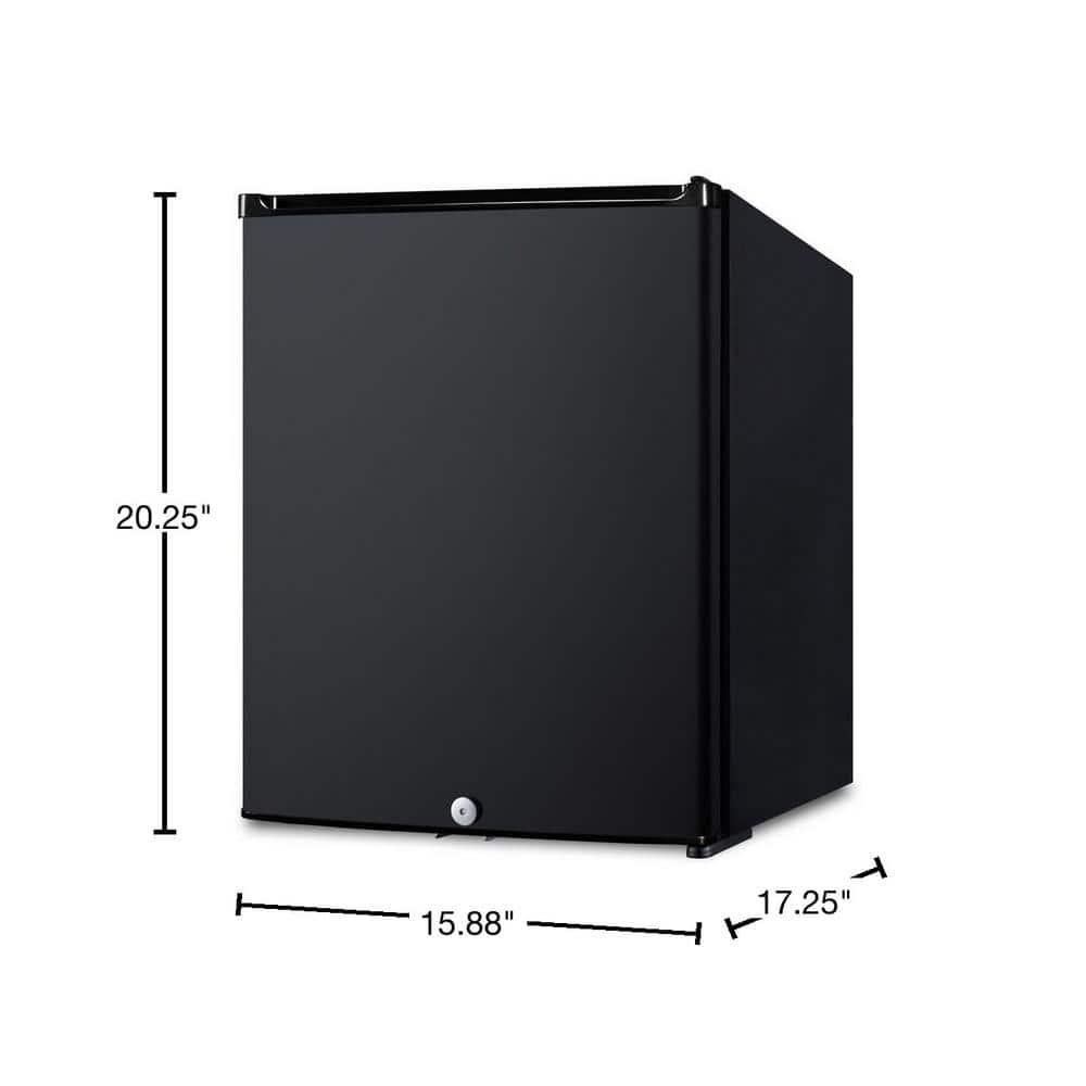 Summit Appliance 16 in 07 cu ft Mini Fridge without Freezer in Black