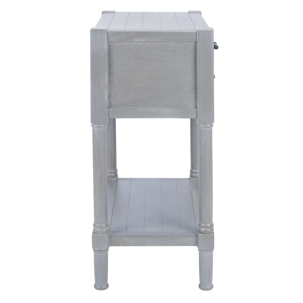 SAFAVIEH Filbert Distressed White 3 Drawer Console Table   23.5\