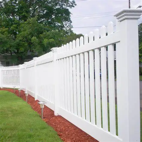 Wholesale White PVC Vinyl Fence composite fence with pickets series