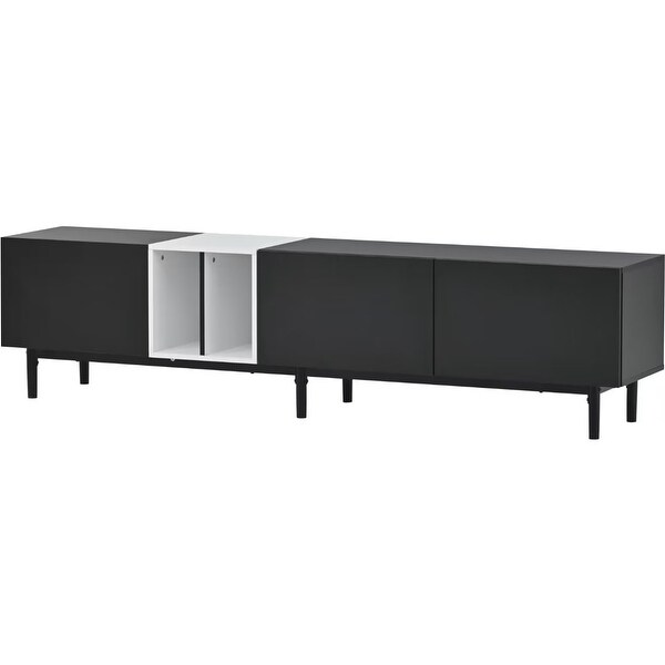 TV Stand for 80'' TV with 3 Doors，Entertainment Center - 83 inches