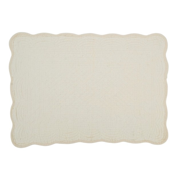 Saro Lifestyle Classic Quilted Placemat set Of 4