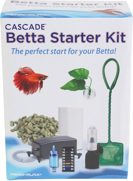 Penn-Plax Cascade Betta Starter Aquarium Kit， Assorted Colors