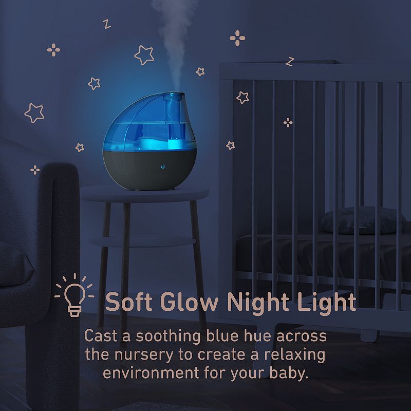 Pure Enrichment PureBaby Ultrasonic Cool Mist Humidifier and Soft Glow Night Light