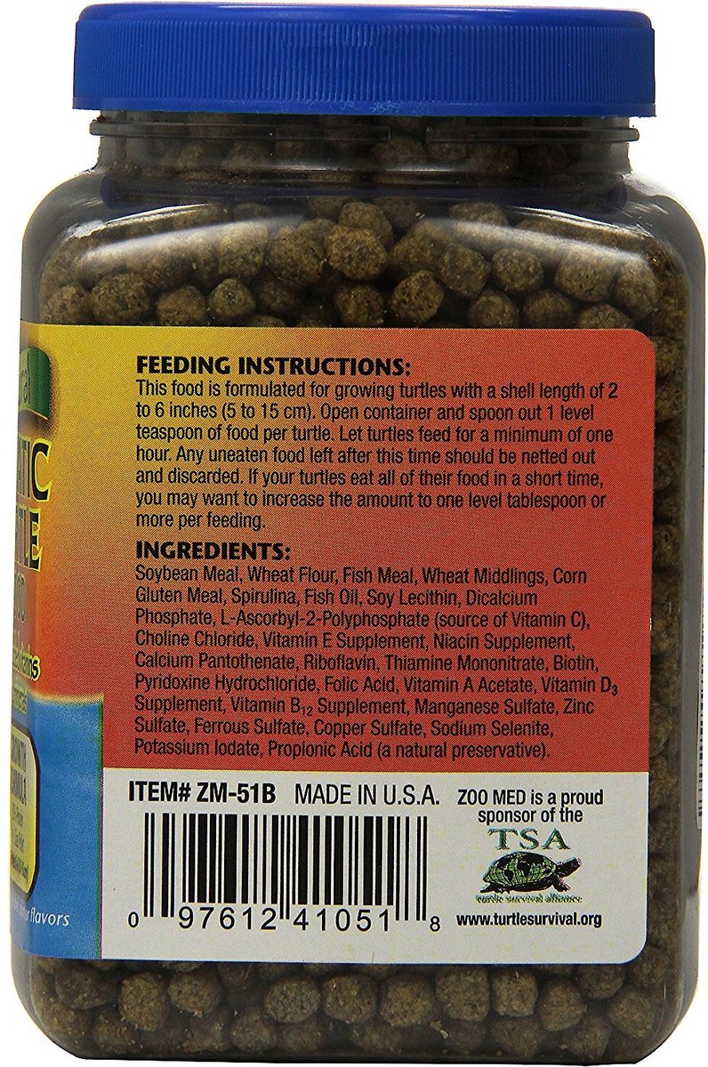 Zoo Med Natural Aquatic Growth Formula Turtle Food