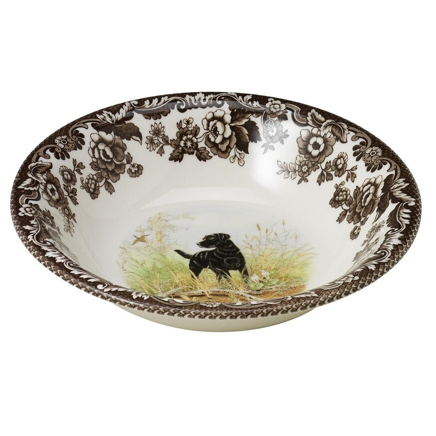 Spode Woodland Ascot Cereal Bowl Assorted Dogs   8 Inch