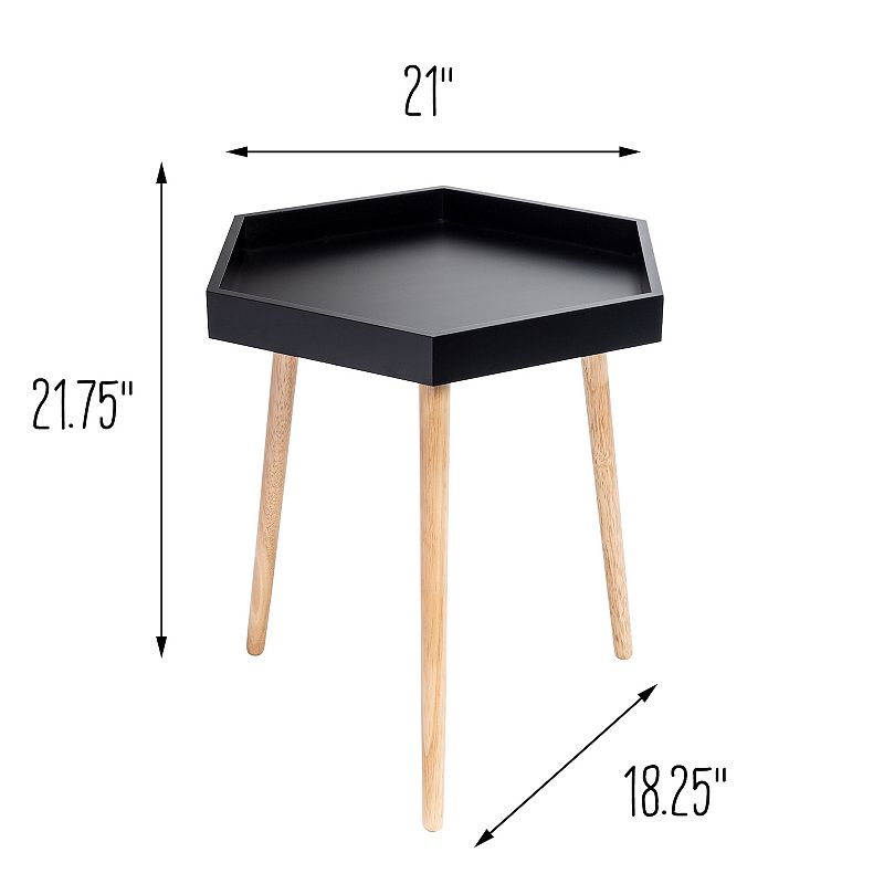 Honey-Can-Do Hexagon End Table