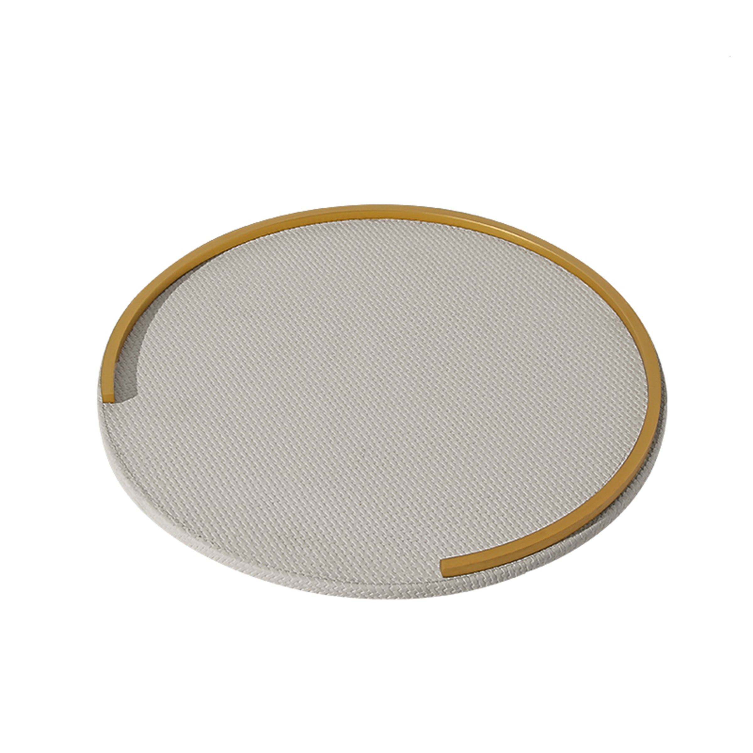 Light Grey Leather Decorative Tray Fb-Pg2146A