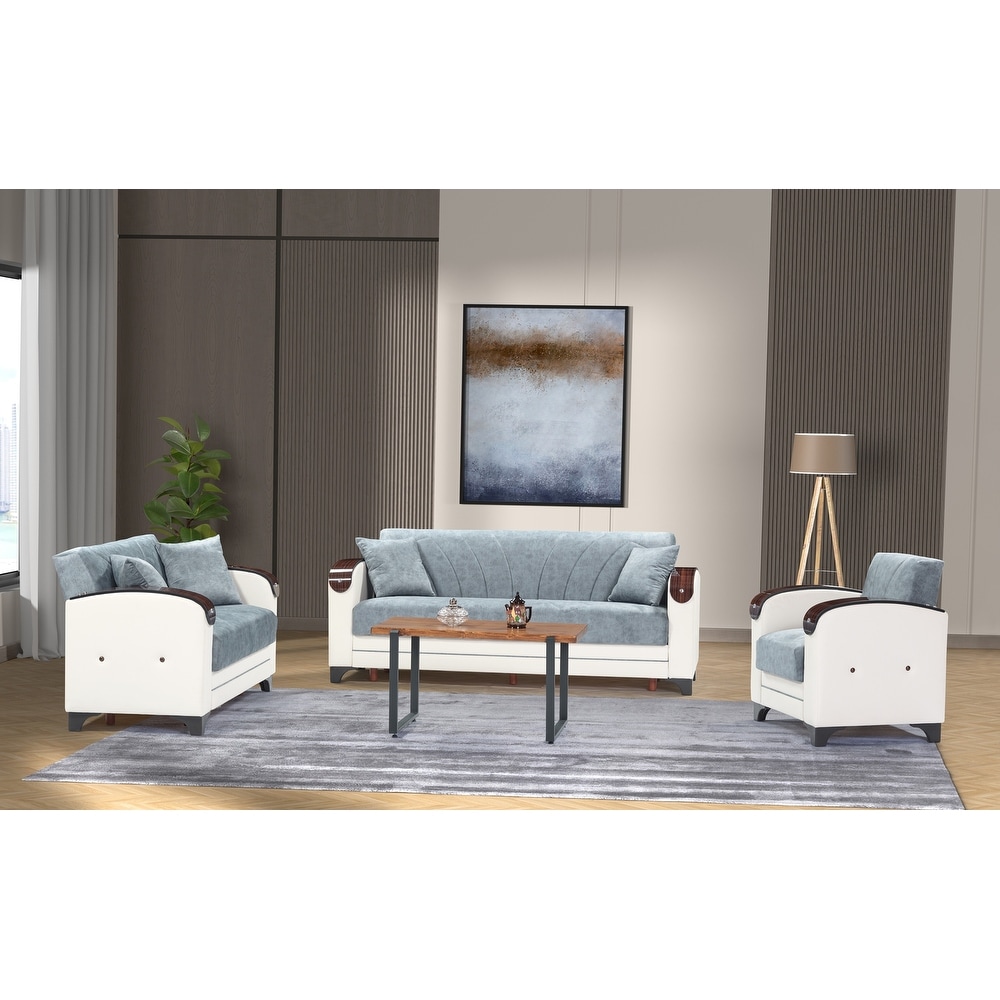 Ertik One Sofa One Loveseat One Chair Living Room Set