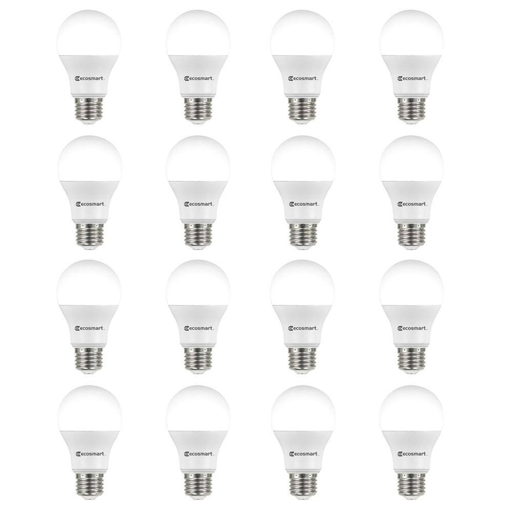 60-Watt Equivalent A19 Non-Dimmable LED Light Bulb Daylight (16-Pack) B7A19A60WUL34