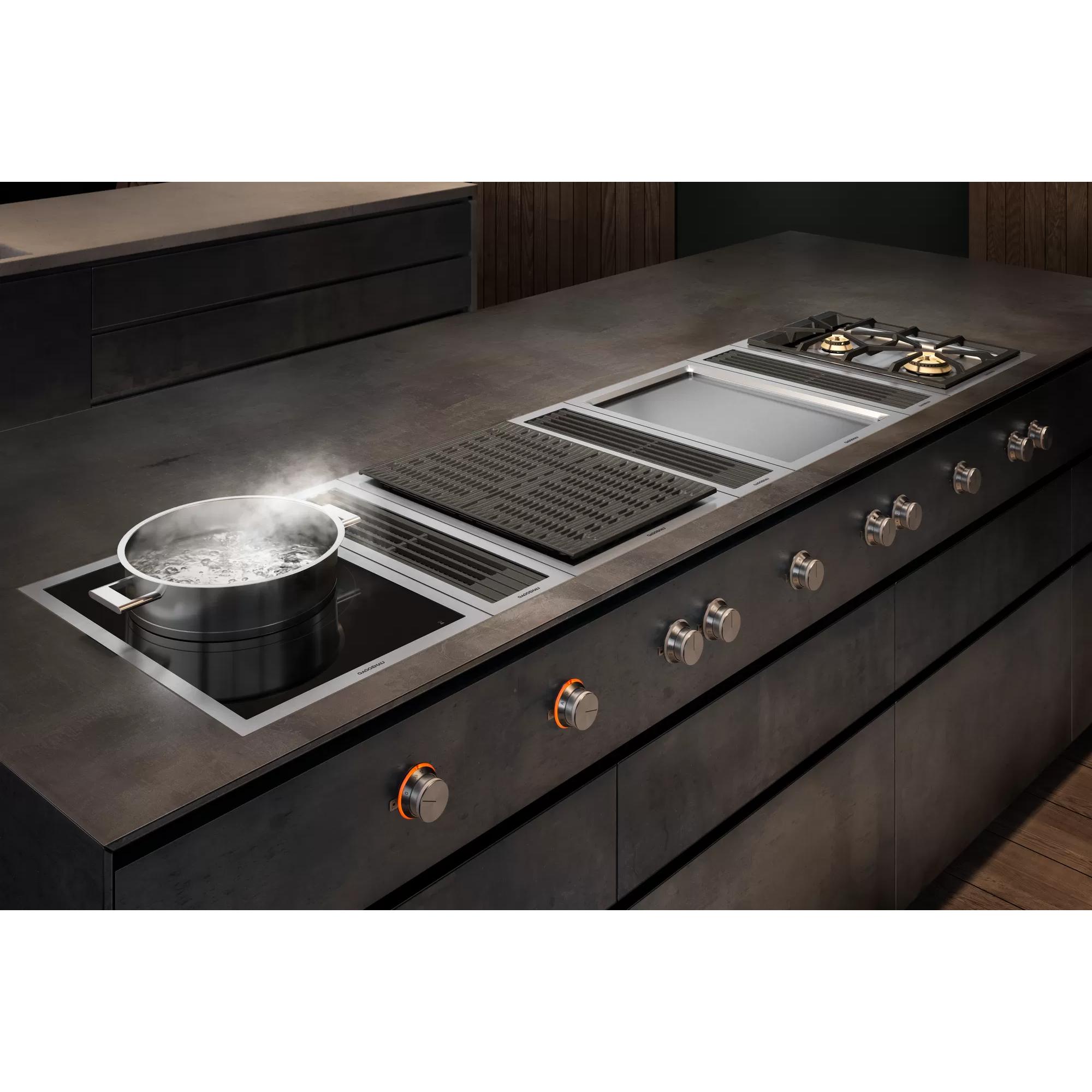 Gaggenau 15-inch Built-in Electric Grill Module with 2 Cooking Zones VR414611