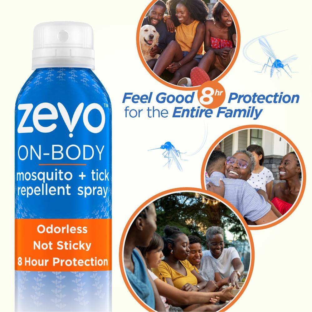 ZEVO On-Body 6 oz. Mosquito and Tick Insect Repellant Aerosol Spray 081813501765