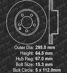 [Front] Rotors w/Ceramic Pads Drilled Brakes (2010 - 2015 C250 2008 - 12 C300)