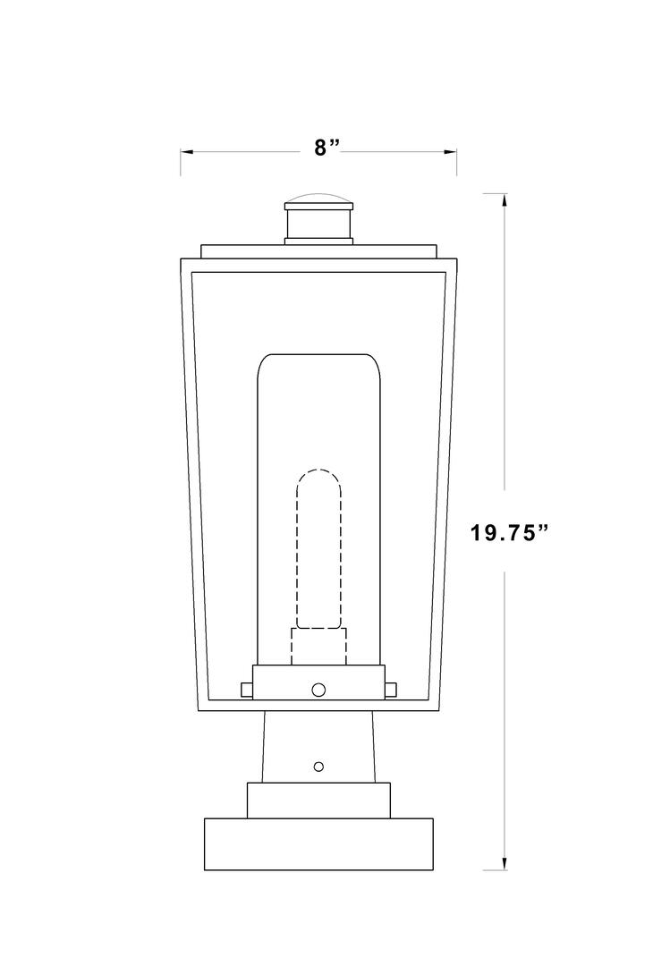 Z-Lite 594PHMSSQPMBK