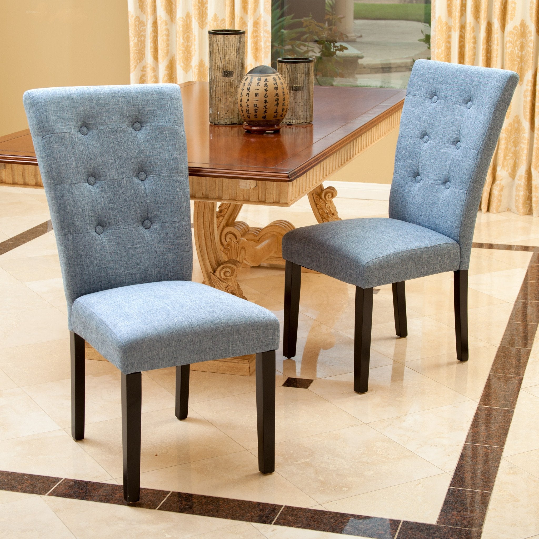 Darrel Fabric Dining Chairs (Set of 2)