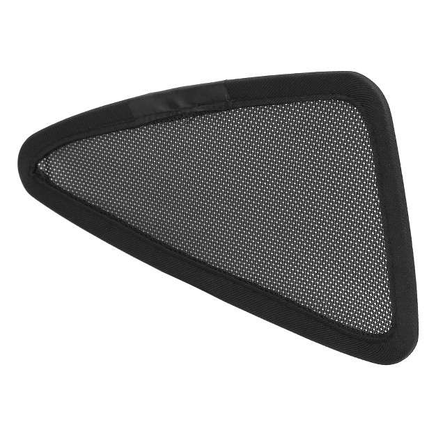 Unique Bargains 2 Pcs Glass Shade Cover Triangular Window Sun Shade Net Cover For Tesla Model X