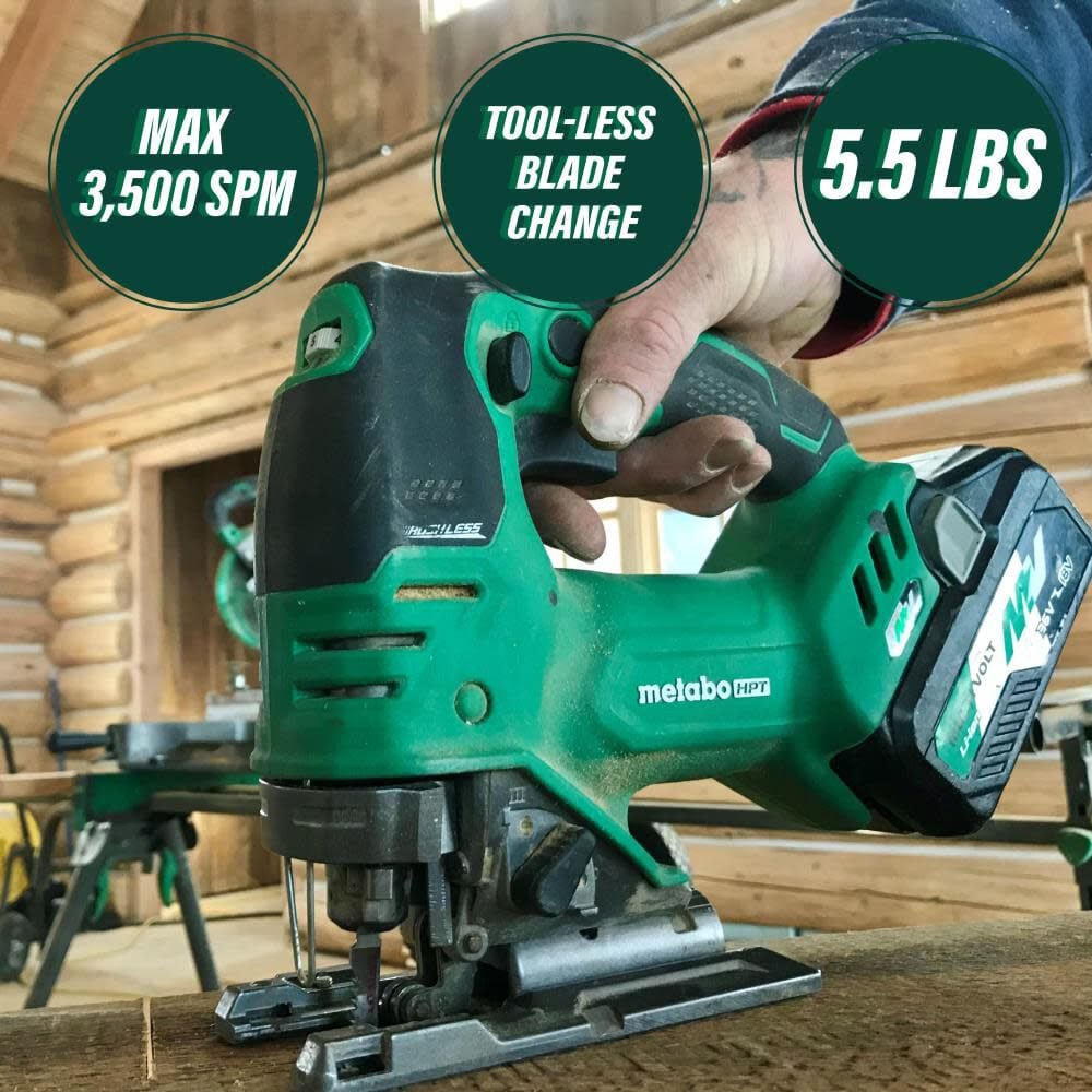 Metabo HPT 36V MultiVolt Brushless Jig Saw， Bare Tool CJ36DAQ4M from Metabo HPT