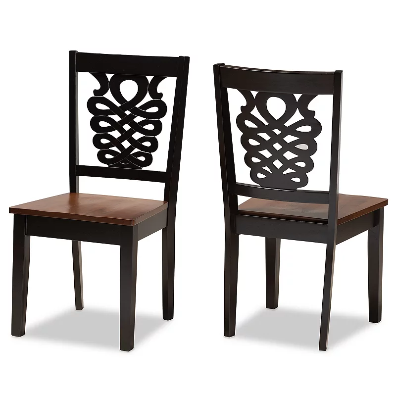 Baxton Studio Gervais Dining Chair 2-piece Set