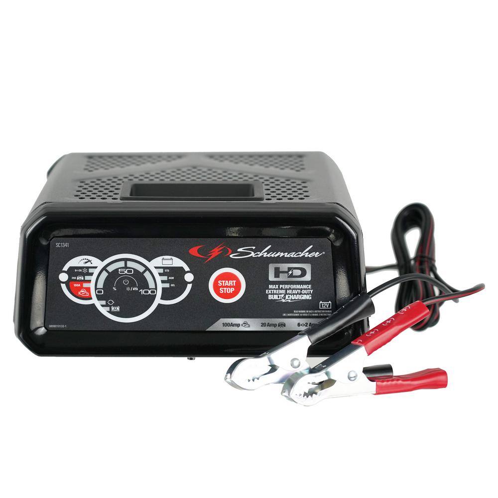 Schumacher Electric Schumacher Automotive 12-Volt 100-Amp Fully Automatic Battery Charger and Jump Starter SC1341