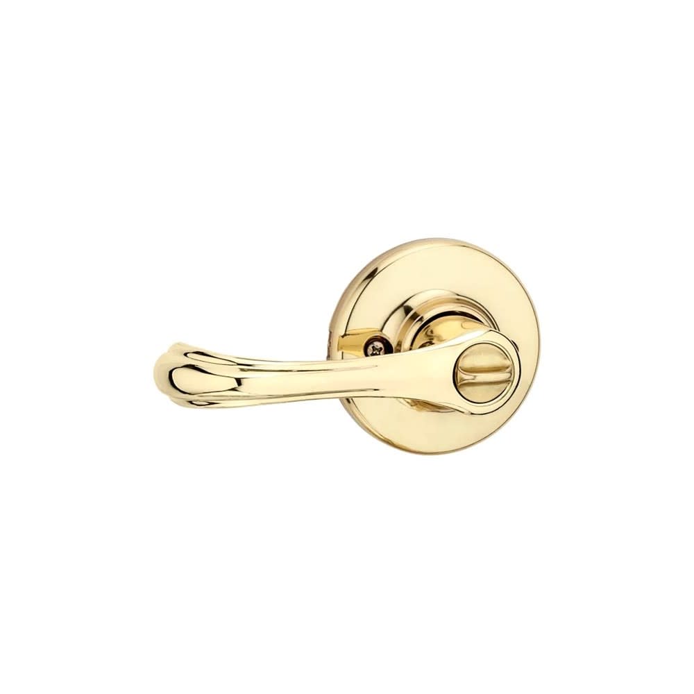 Polished Brass Keyed Entry Dorian Lockset Door Lever