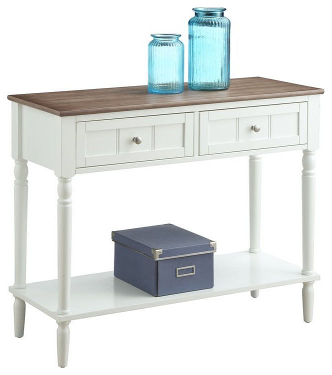 Convenience Concepts French Country Two Drawer Hall Table in Espresso Wood   Traditional   Console Tables   by Homesquare  Houzz