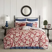 Madison Park 9-piece Georgia Cotton Comforter Set with Throw Pillows