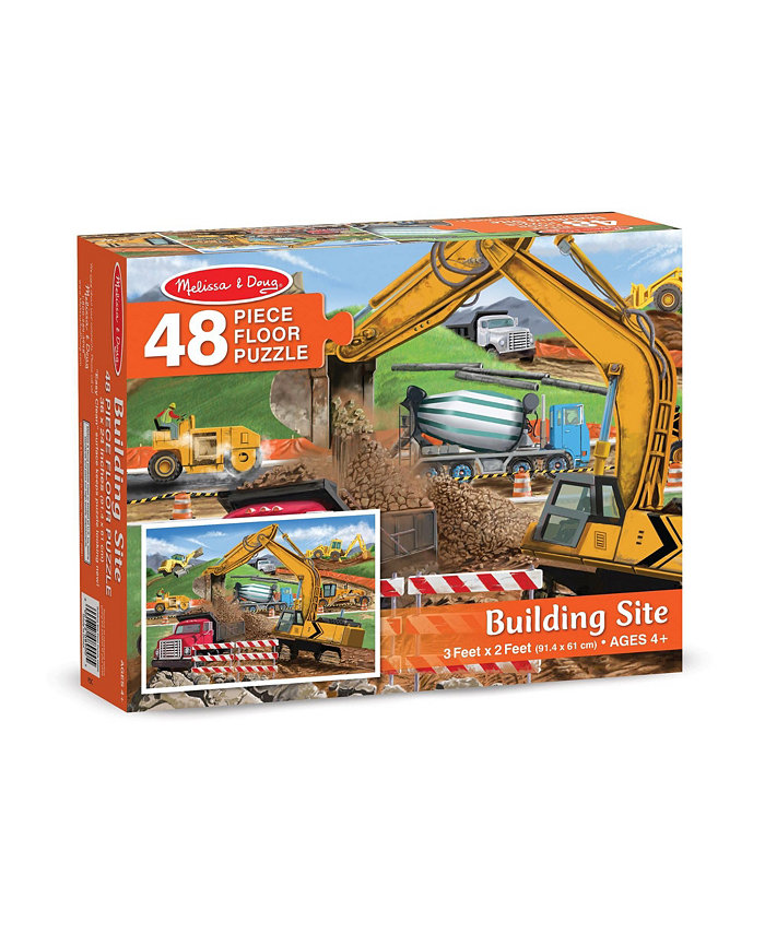 Melissa and Doug Melissa and Doug Building Site Jumbo Jigsaw Floor Puzzle - 48 pcs