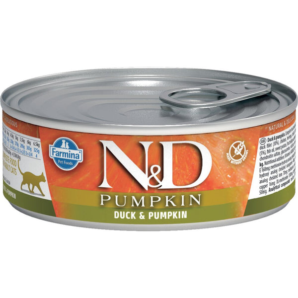 Farmina Pet Foods NandD Pumpkin and Duck Canned Cat Food