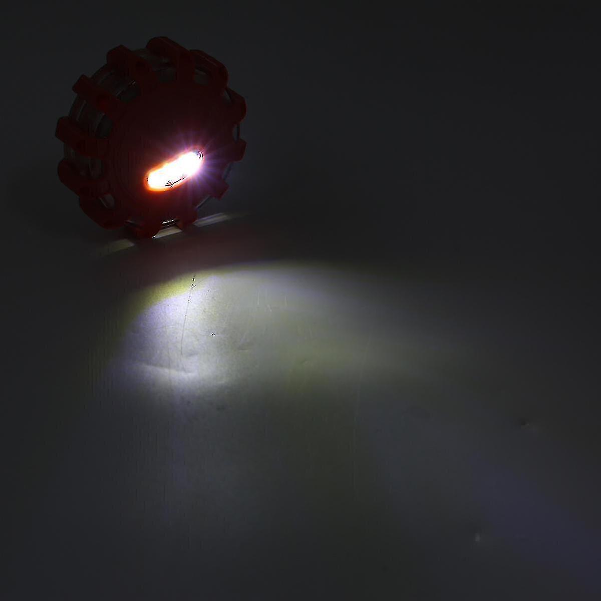 Yyh-multifunction 12 Led Road Flares Magnetic Warning Signal Light Flashing Safety Roadside Car Boat