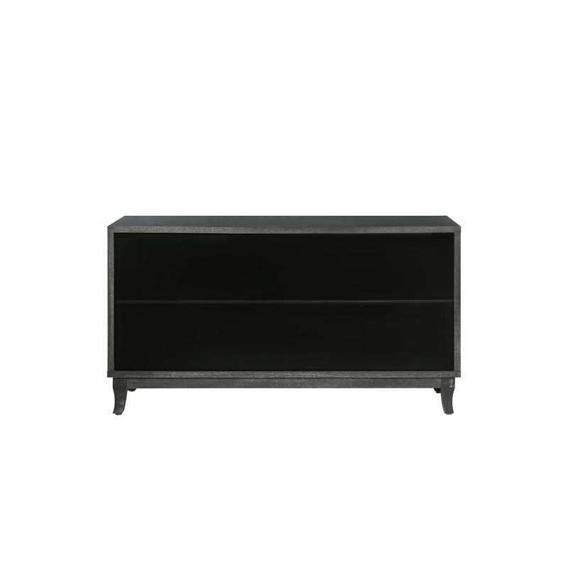 Accent Cabinet with 4 Doors and Shelves  Modern Sideboard Buffet Cabinet  Credenza Storage Cabinet for Entryway  Living Room