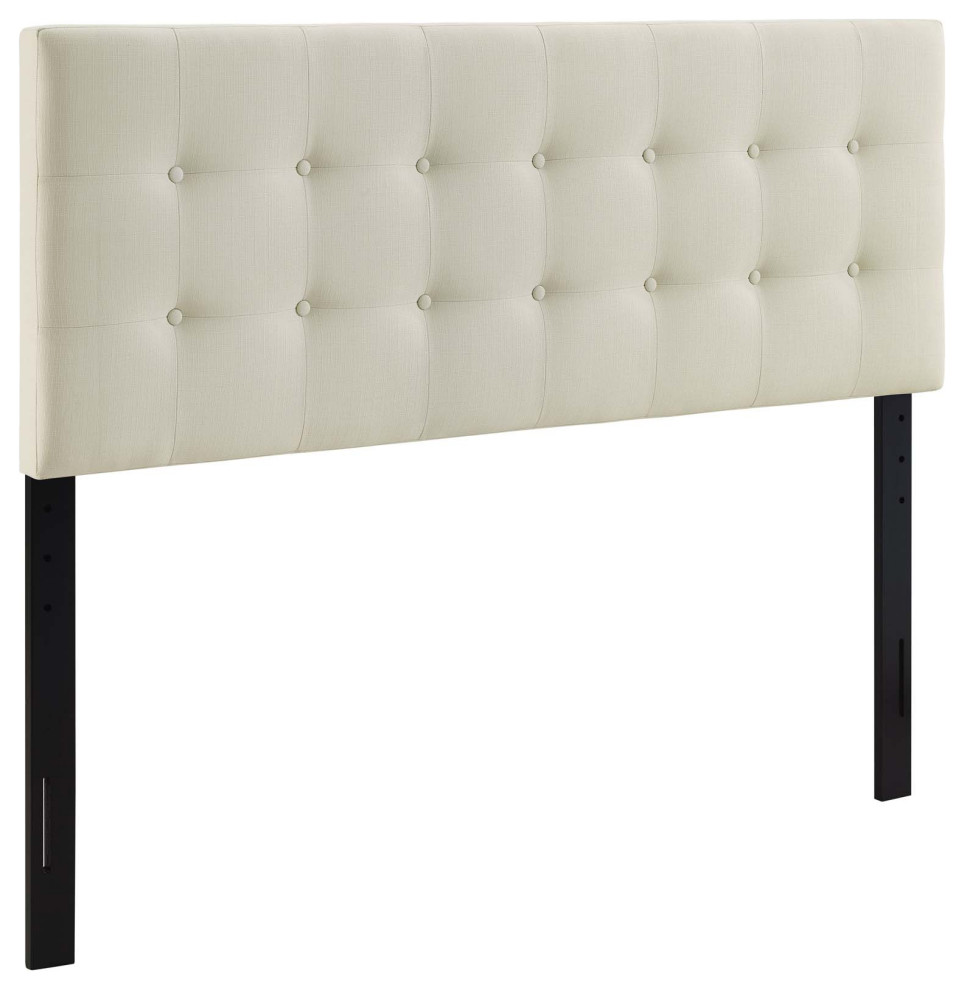 Emily Full Tufted Upholstered Fabric Headboard   Transitional   Headboards   by Modway  Houzz