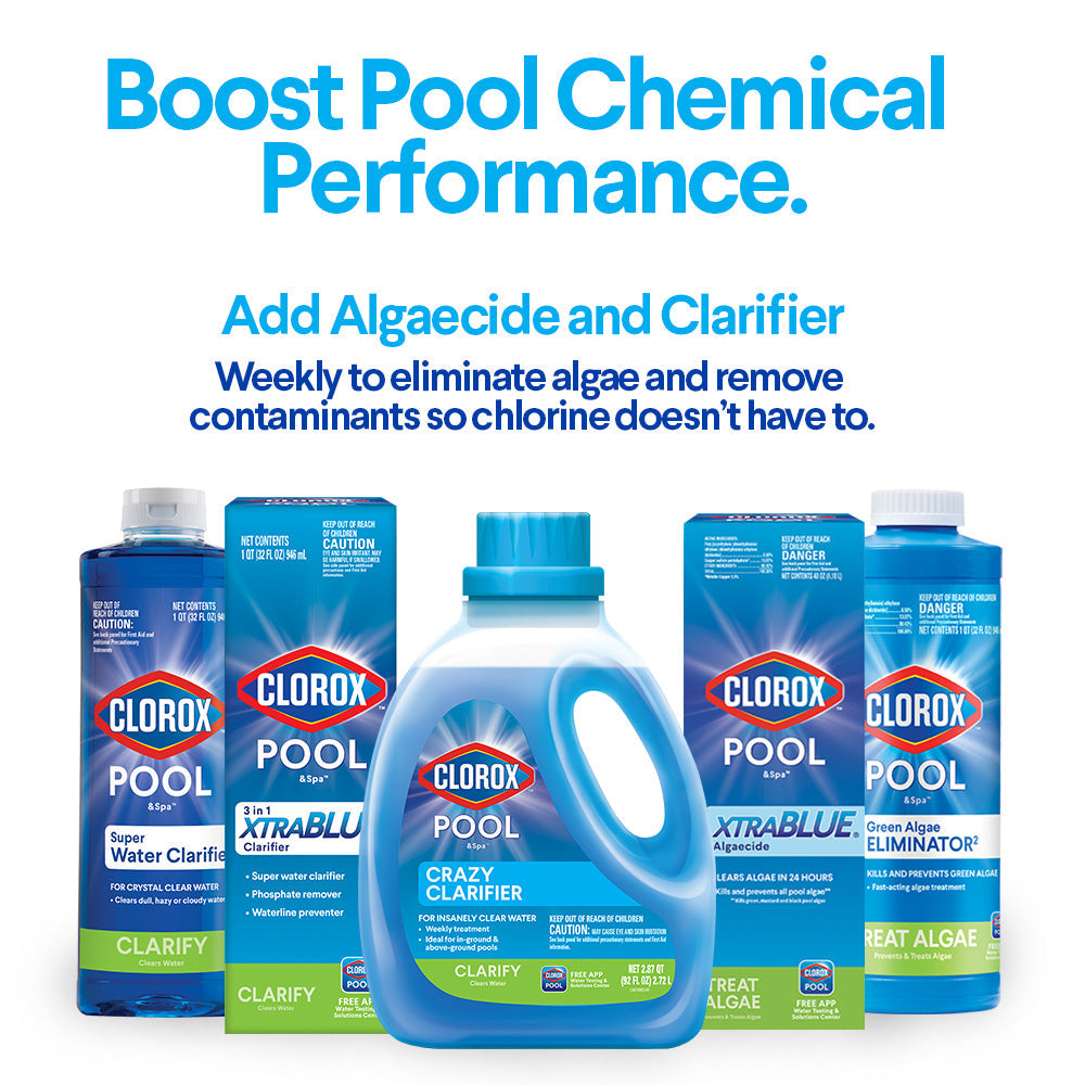 Clorox Pool&Spa XtraBlue 3′′ Chlorinating Tablets for Swimming Pools, 25lb