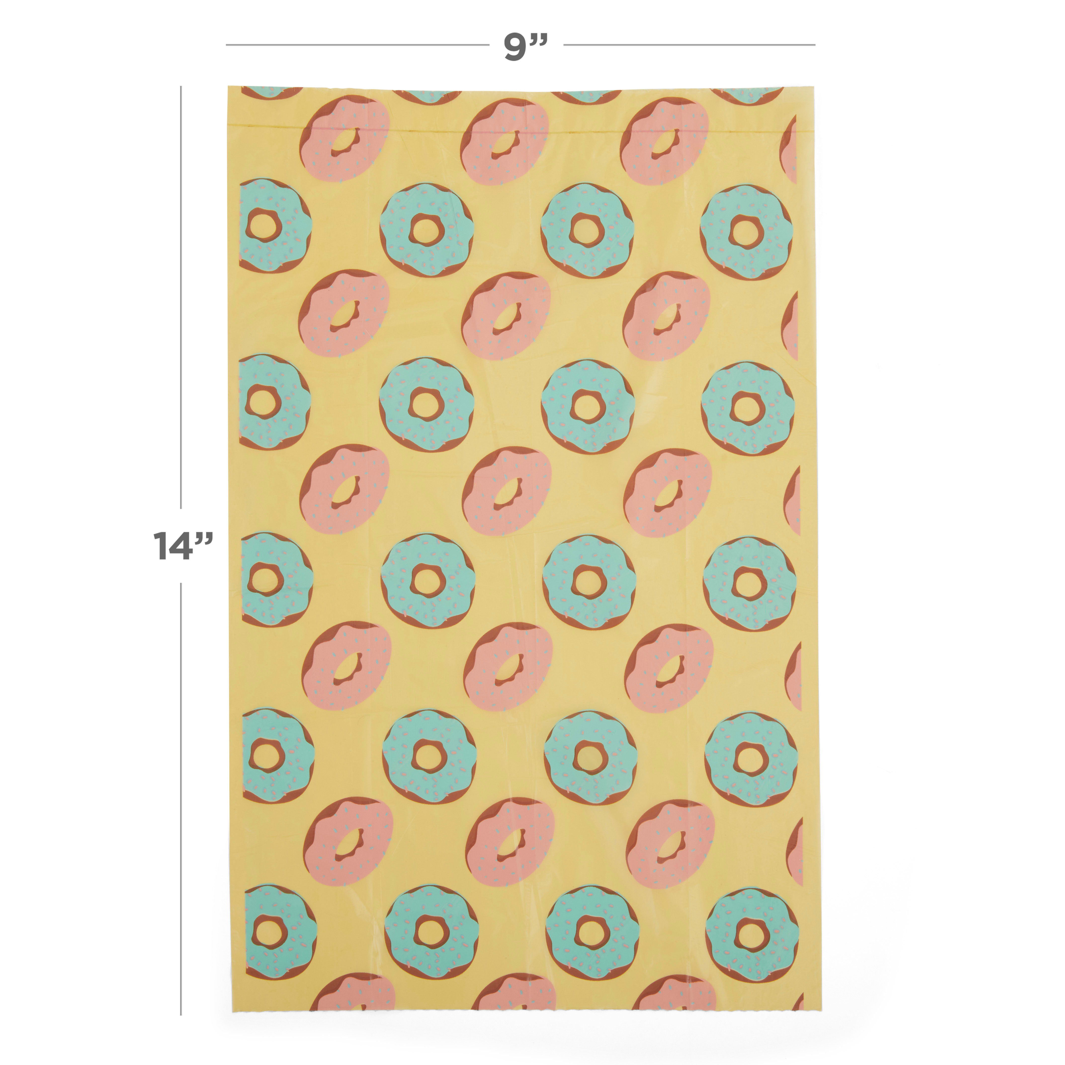 So Phresh Pink and Blue Donut Print Unscented Dog Waste Bag Refills， Count of 120