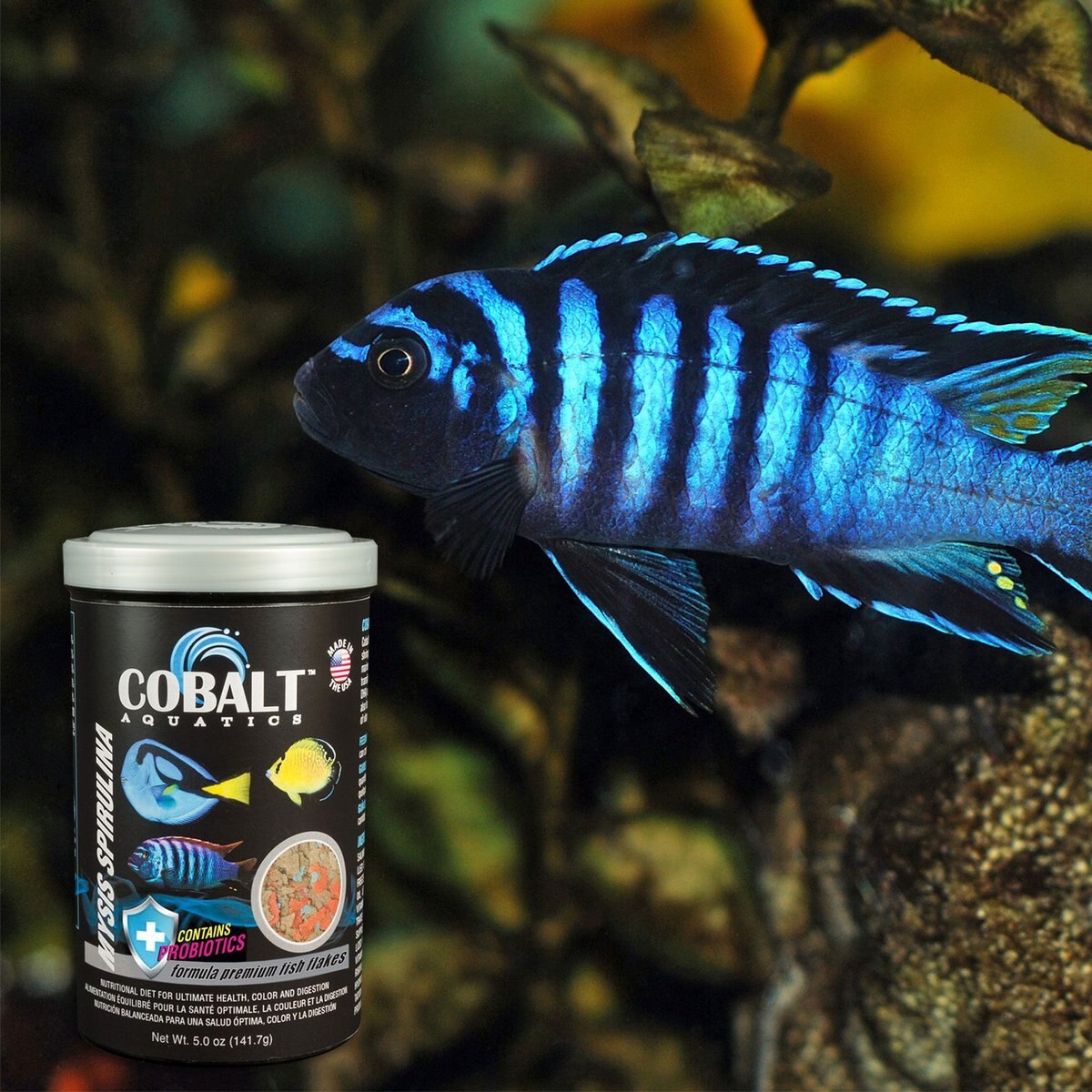 Cobalt Aquatics Mysis Spirulina Flakes Fish Food