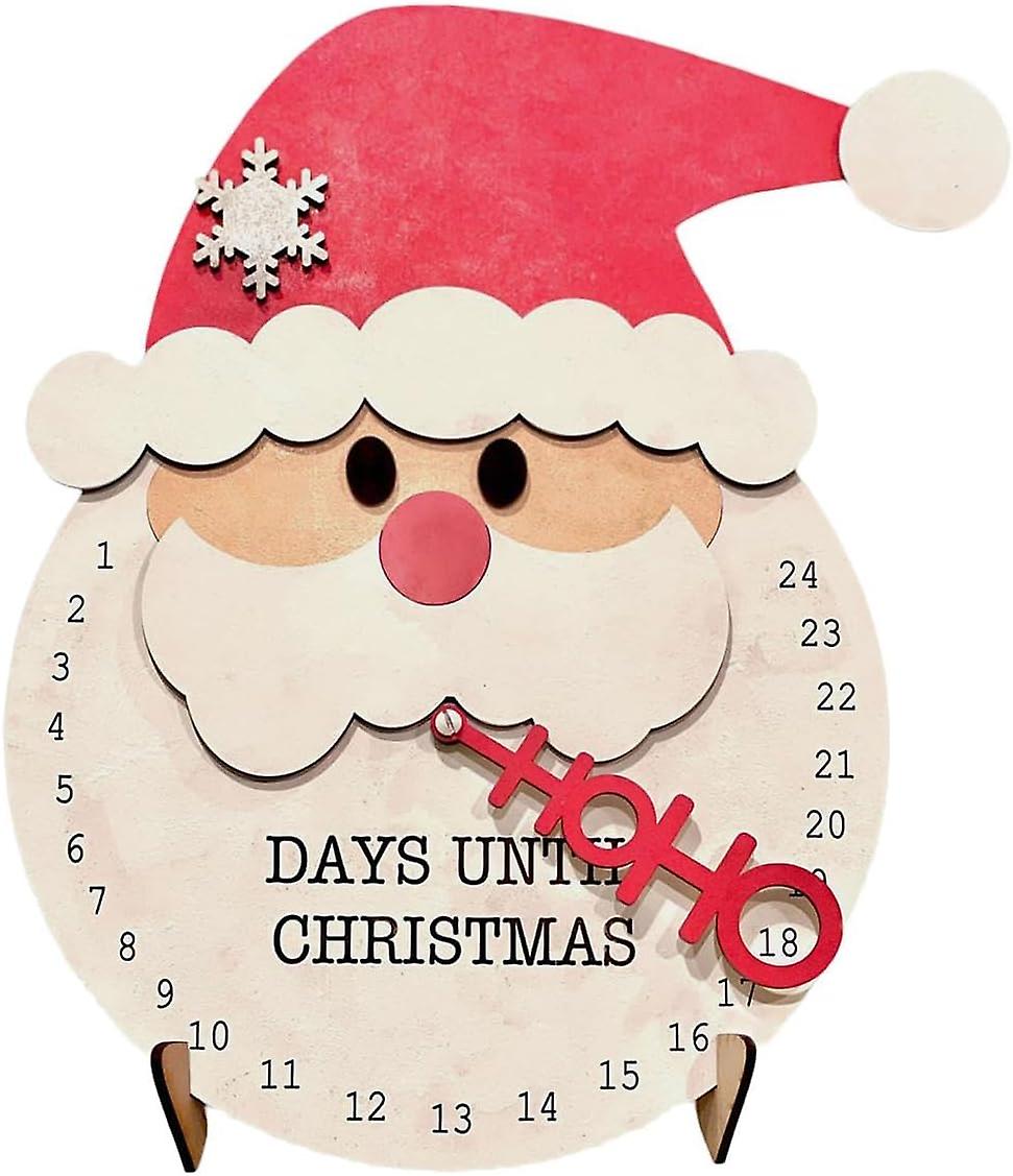 Christmas Countdown Sign， Wooden Calendar， Holiday Party Supplies For Kitchen-a