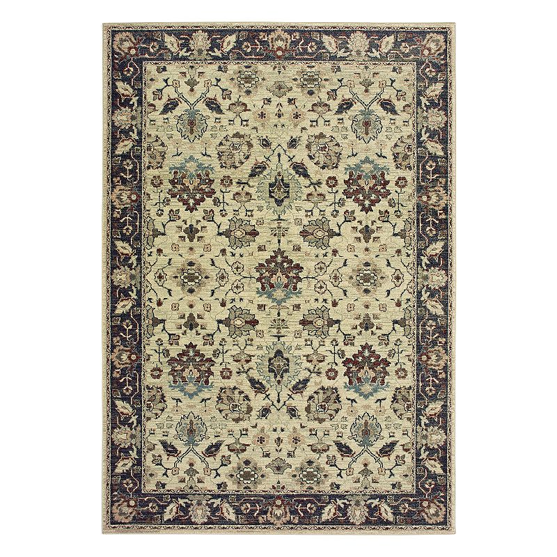 StyleHaven Revere Traditional Framed Floral Rug