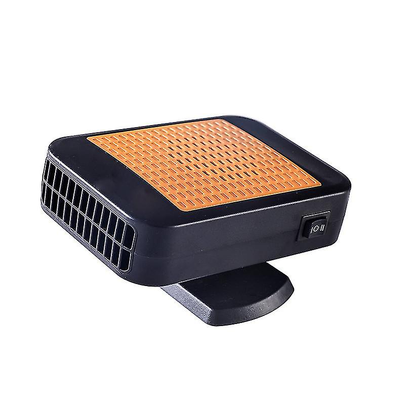 Car Heater Defroster，portable Electric Cooling Warming Heating Fan Rotatable Windshield Defrosting Defogging Heater With Top Vent(1pcs， Orange)