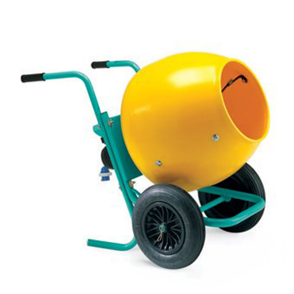 WHEELMAN II 5 Cu Poly Drum (Wheelbarrow Type) 1/2 HP