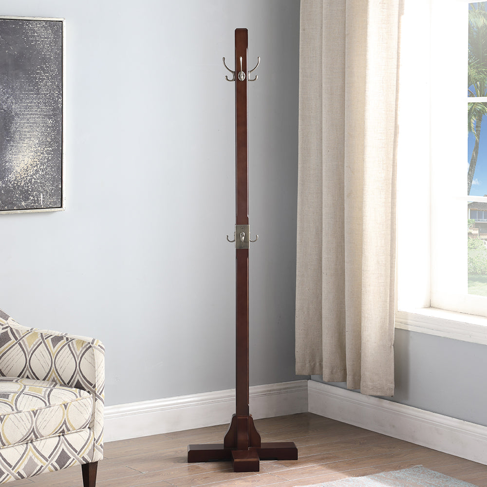 CT17088 Windsor Coat Rack， Walnut 18