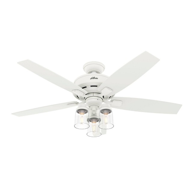 Bennett 3 light Ceiling Fan With Remote includes Led Light Bulb Hunter Fan