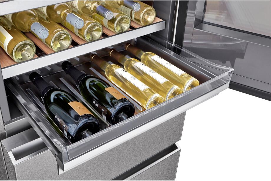 LG Signature URETC1408N 28 Inch Textured Steel Wine Cooler