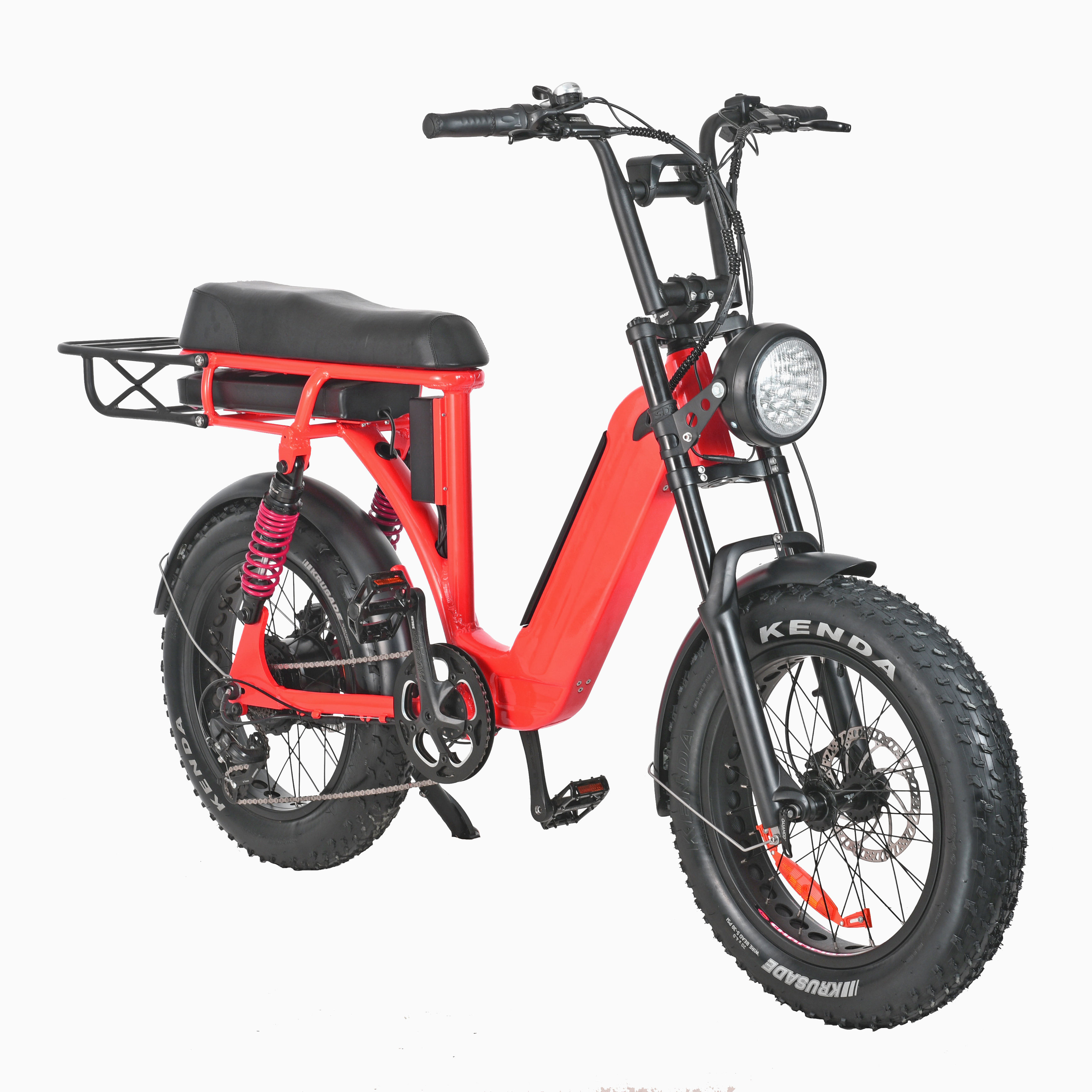 New Arrival 73 Style 20/24 Inch Bike Electric Full Suspension Fat Tire Ebike Electric Bicycle 48V Rear Hub Motor 7 Speed 10.5 AH