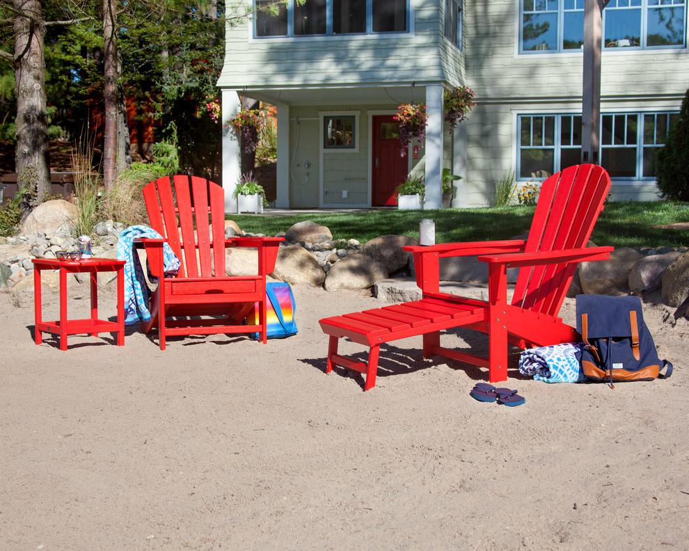 Polywood Palm Coast Ultimate Adirondack 3 Piece Set   Transitional   Outdoor Lounge Sets   by POLYWOOD  Houzz