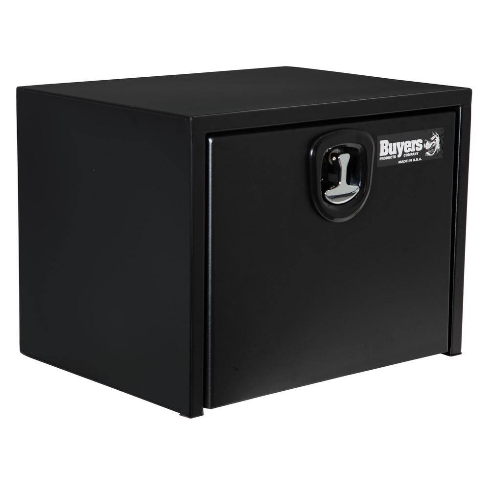 Buyers Products Company 24 in. x 24 in. x 24 in. Matte Black Textured Steel Underbody Truck Tool Box 1734500